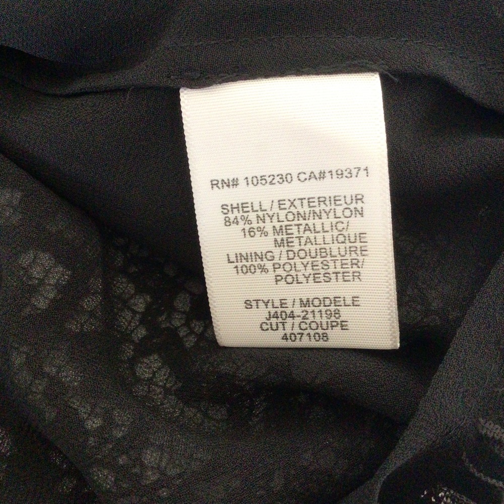 JOIE ANTONIA BLACK LACE BUTTON DOWN BACK TOP MEDIUM - Picture 8 of 14